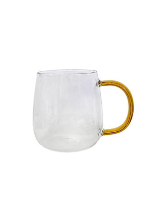 George Home Yellow Handled Glass Mug