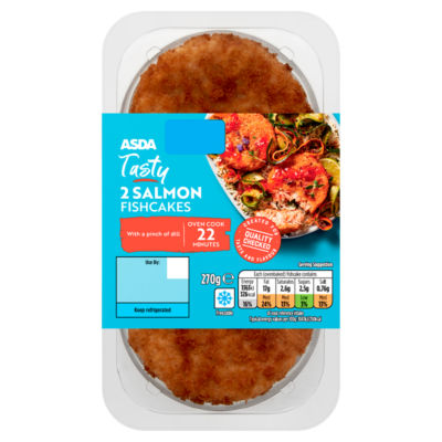 ASDA Tasty 2 Salmon Fishcakes 270g