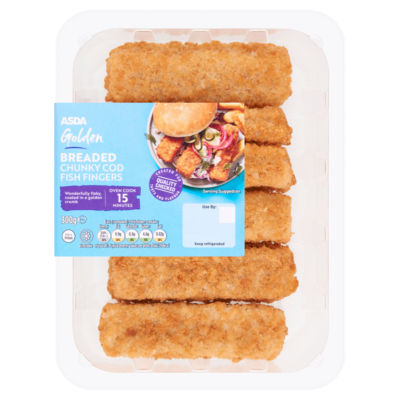 ASDA Golden Breaded Chunky Cod Fish Fingers