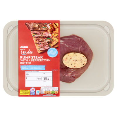 ASDA Rump Beef Steak with a Peppercorn Butter 240g