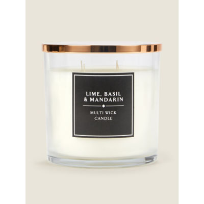 George Home Lime, Basil & Mandarin XL Multiwick Candle