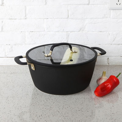 George Home Black Barbican Stock Pot 28cm