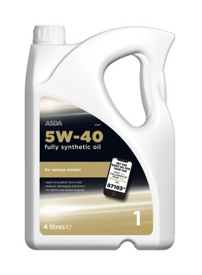 ASDA 5w40 Fully Synthetic Oil 4L