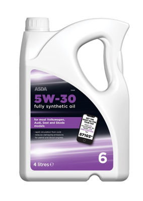 ASDA 5w30 Fully Synthetic VW Oil 4L