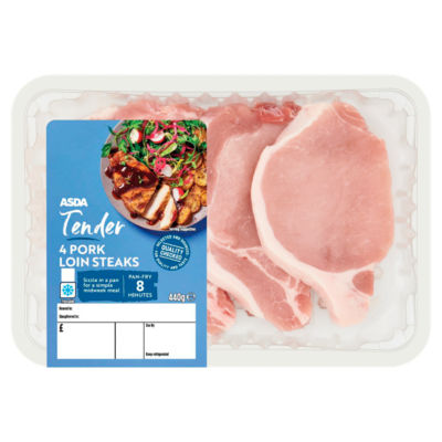 ASDA Tender 4 Pork Loin Steaks