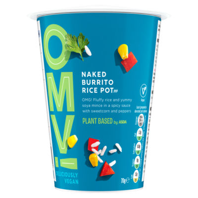 OMV! Deliciously Vegan Naked Burrito Rice Pot 70g