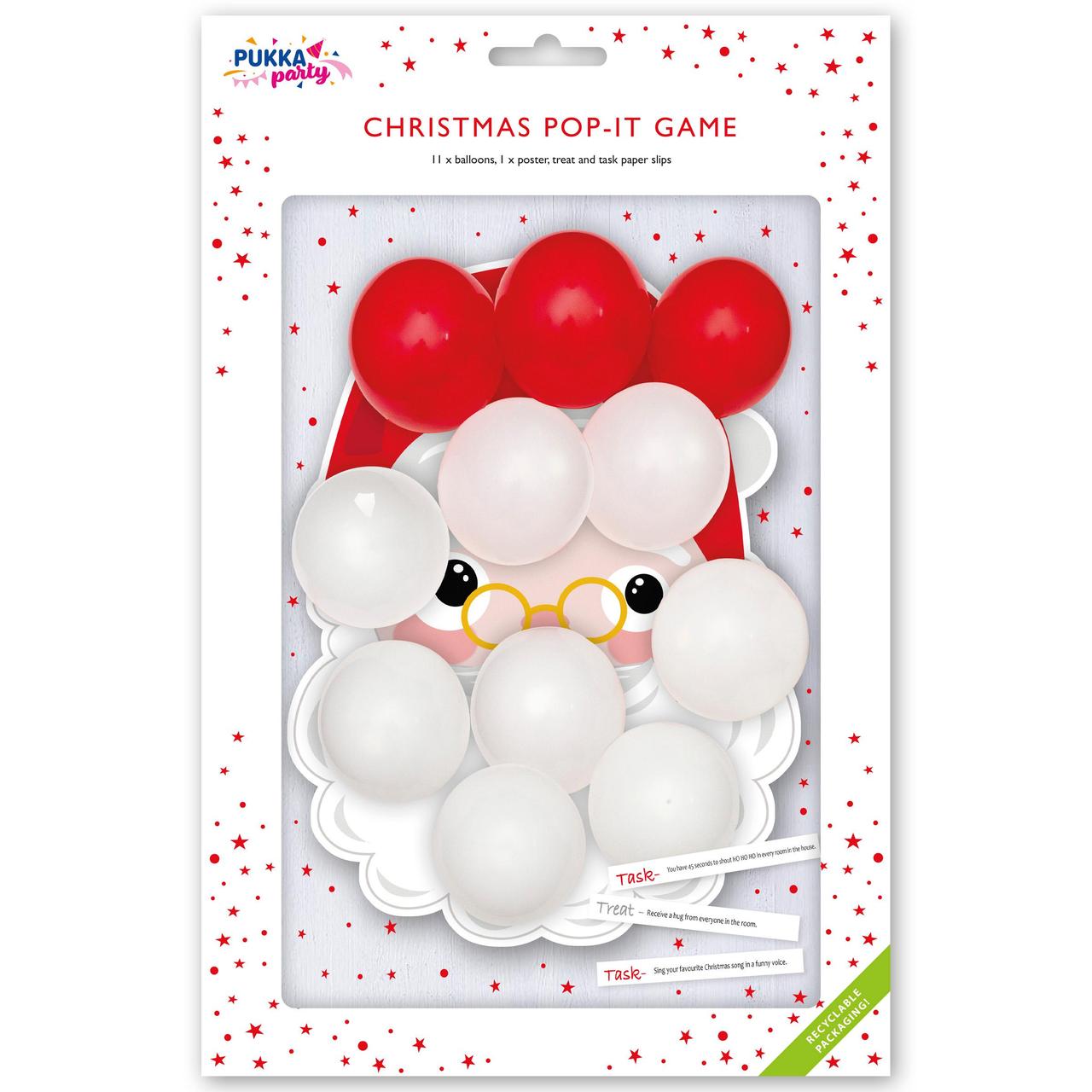 Pukka Party Santa Pop It Balloon Game