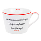 Sainsbury's Valentine's Not Arguing Mug