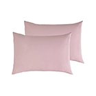 Sainsbury's Home Cotton Rich Pillowcase Pair Soft Pink