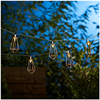 Sainsbury's Home 10pk Solar Copper Geo String Lights 4m