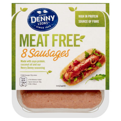 Henry Denny & Sons 8 Meat Free Sausages