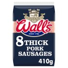 Wall's Thick Pork Sausages x8 410g