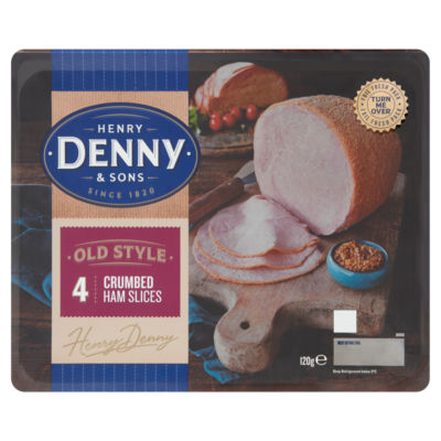 Henry Denny & Sons Old Style 4 Crumbed Ham Slices 120g