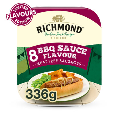 Richmond Limited Edition 8 Meat Free Vegan BBQ Sauce Flavour Sausages