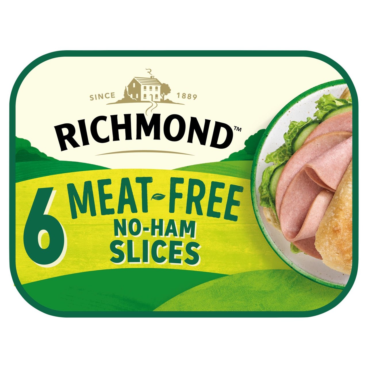 Richmond Vegan & Vegetarian Honey Roast Ham Style Slices x6 90g