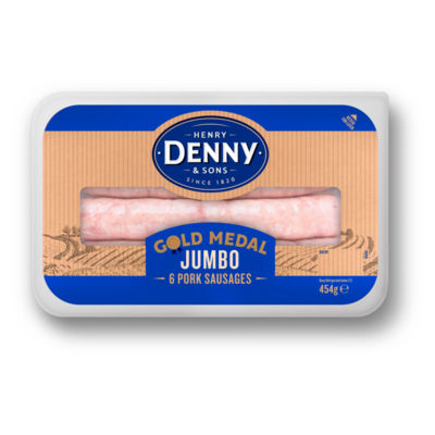 Henry Denny & Sons Gold Medal Jumbo 6 Pork Sausages