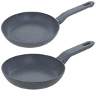 Sainsbury's Home Stone Effect 20cm & 26cm Frying Pan Set