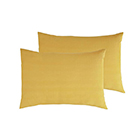 Sainsbury's Home Cotton Rich New Pillowcase Pair Mustard