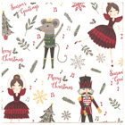 Sainsbury's Home 20pk Nutcracker Lunch Napkin