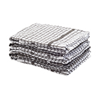 Sainsbury's Home Small Check Terry Tea Towels Charcoal 5pk