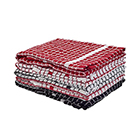 Sainsbury's Home Red Black Mixed Terry Tea Towels - Pack of 5