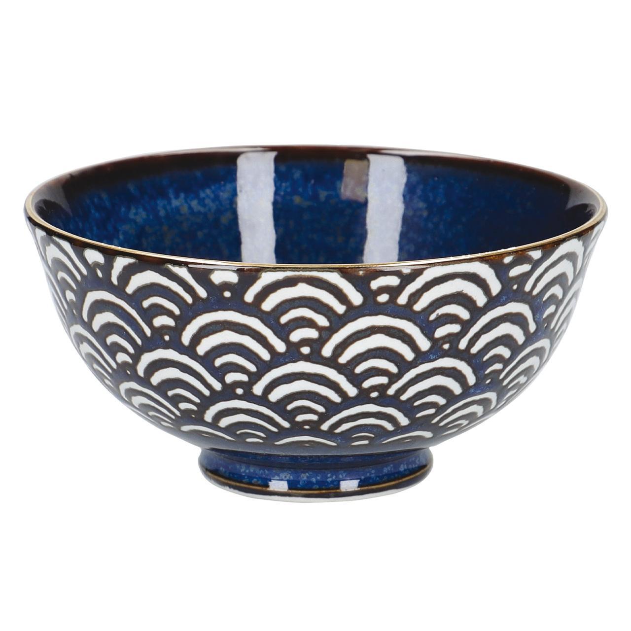 Mikasa Satori Porcelain Miso Wave Serve Bowl  