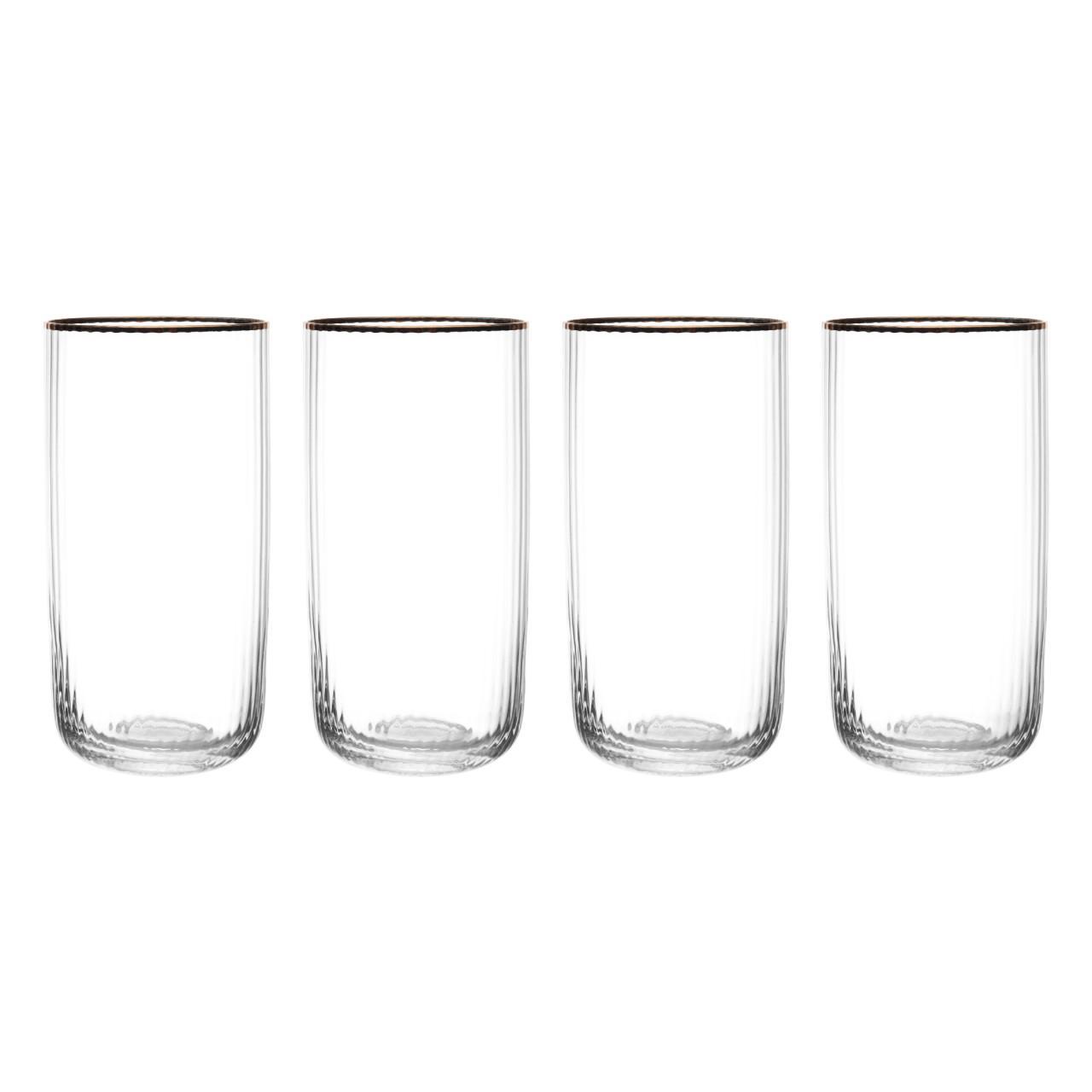 Mikasa Sorrento 4pc Highball Glasses, 510ml, Gift boxed