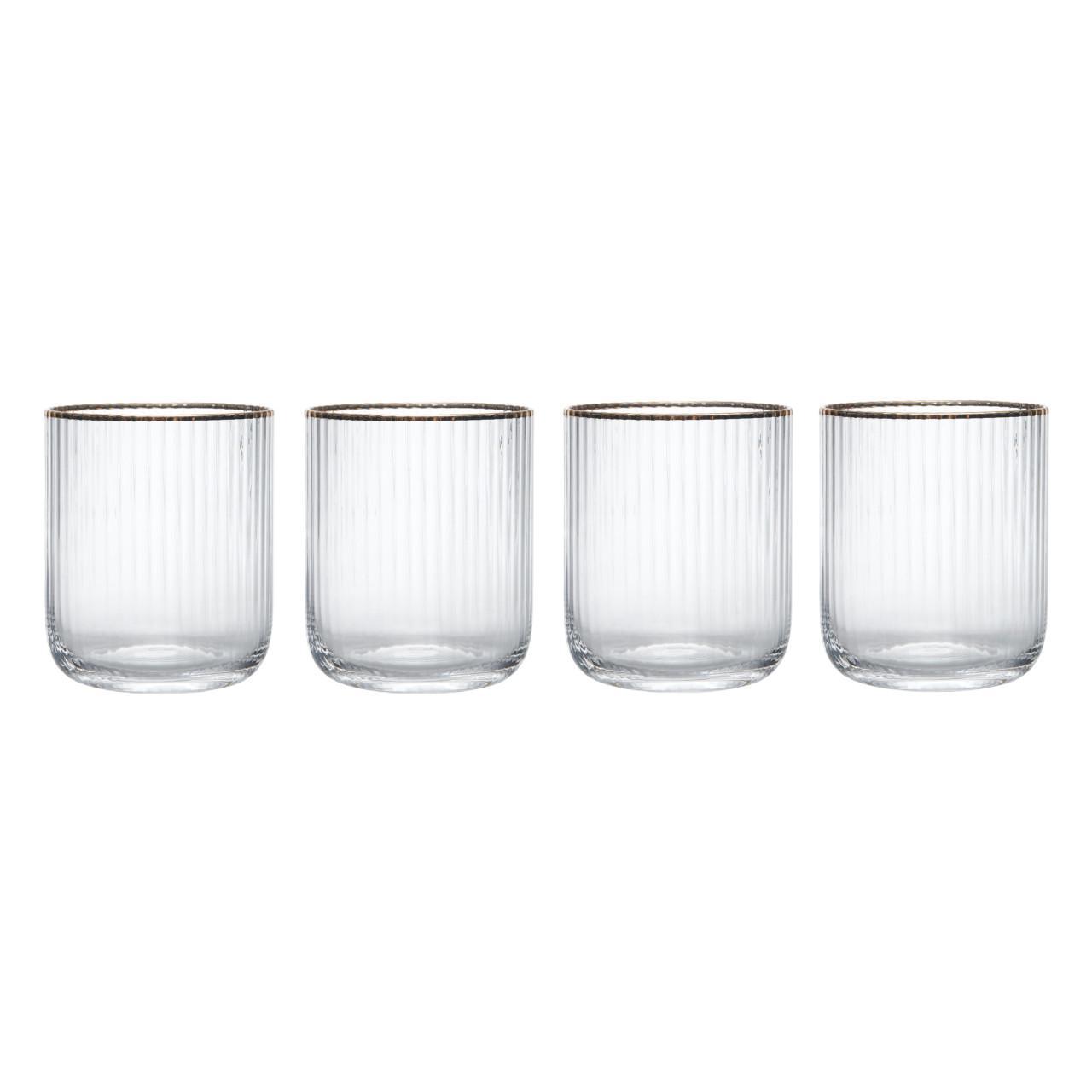 Mikasa Sorrento 4pc Stemless Glasses, 400ml, Gift boxed