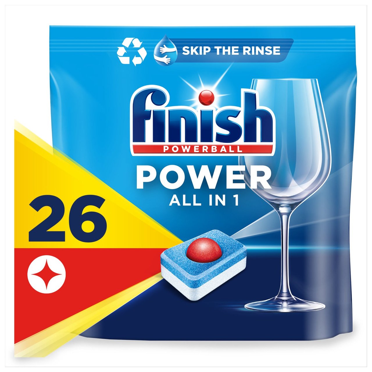 Finish Power Dishwasher Tablets Lemon Scent