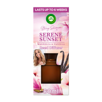 Airwick Serene Sunset Essential Oils Reeds Diffuser 80ml Lasts up to 6 weeks