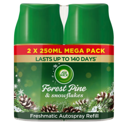 Air Wick Forest Pine & Snowflakes Freshmatic Autospray Twin Refill 2x250ml