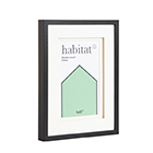 Habitat Double Mount Frame - Black - 4x6"