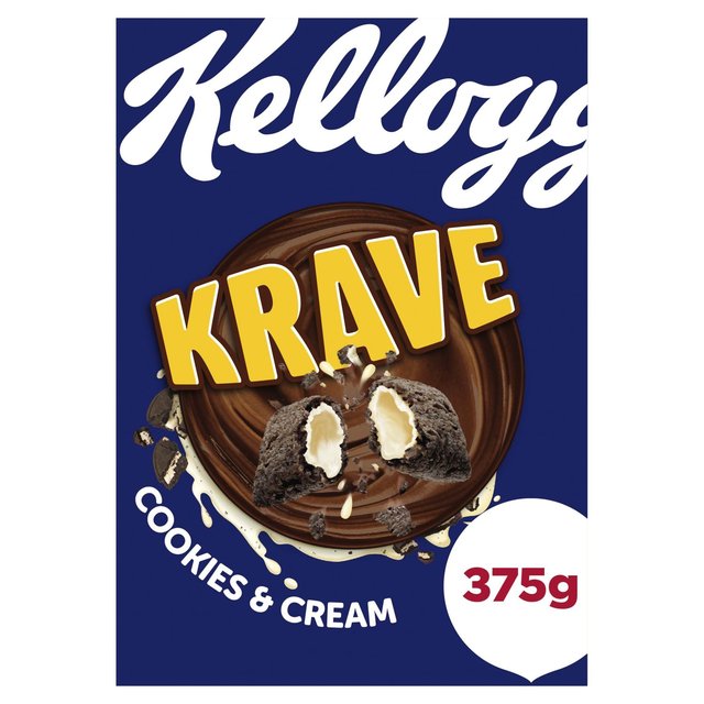 Kellogg's Krave Cookies & Cream Flavour 375g