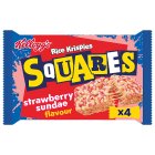 Kellogg's Rice Krispies Squares Strawberry Sundae Flavour Bars 4 X 29g