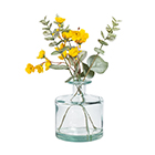 Habitat Artificial Faux Floral Blossom & Eucalyptus in Glass