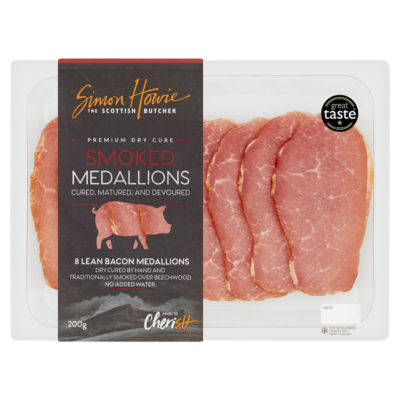 Simon Howie The Scottish Butcher Smoked 8 Lean Bacon Medallions