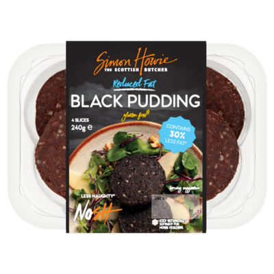 Simon Howie 4 Reduced Fat Black Pudding 240g