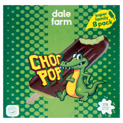 Dale Farm 8 Choc Pop Mint Lollies