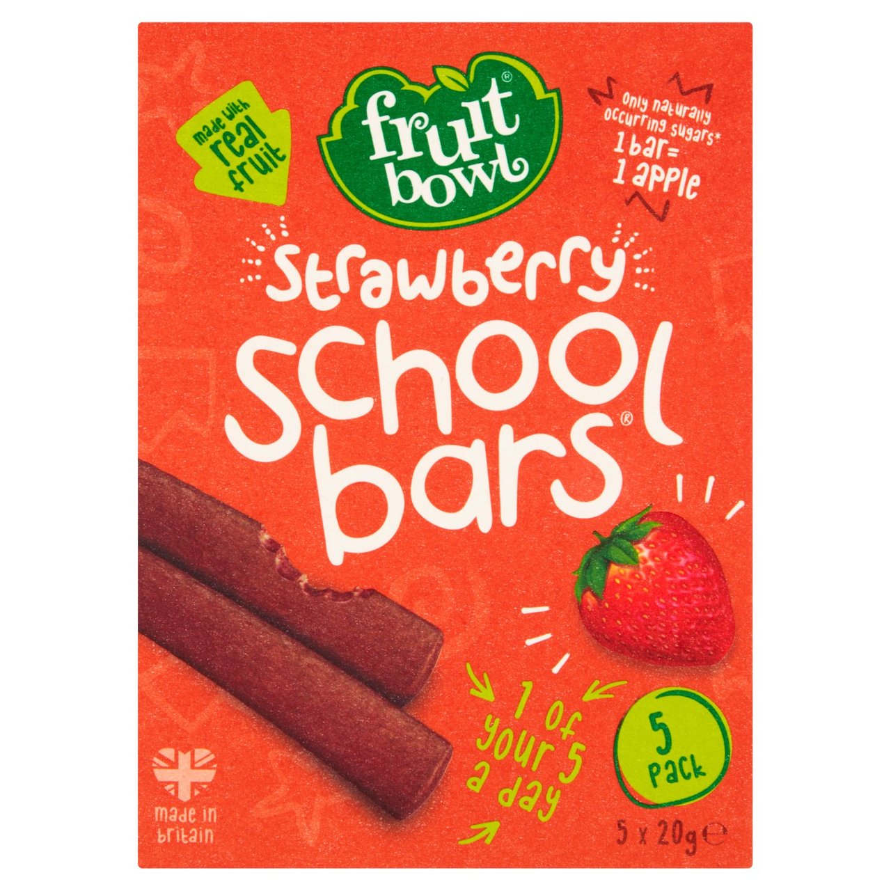 Fruit Bowl School Bars Strawberry