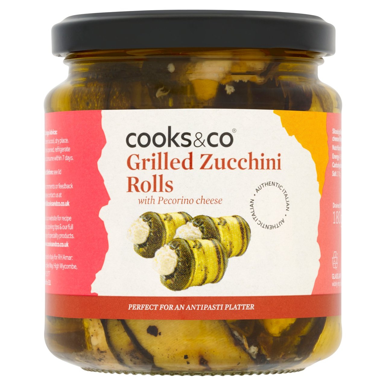 Cooks & Co Grilled Courgette with Pecorino Cheese