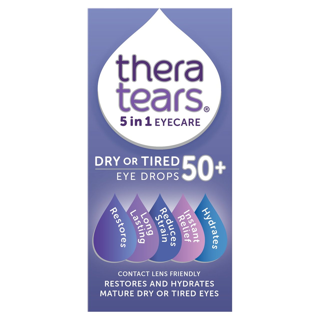 Theratears 5 in 1 Eyecare Dry or Tired Eye Drops 50+ 10ml