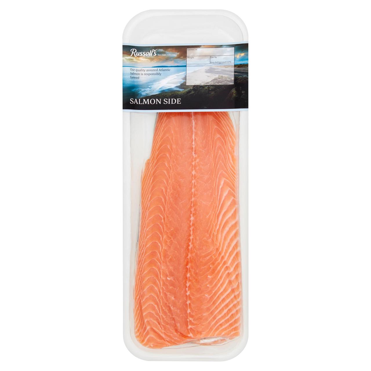 Russell's Salmon Side Skin On & Boneless