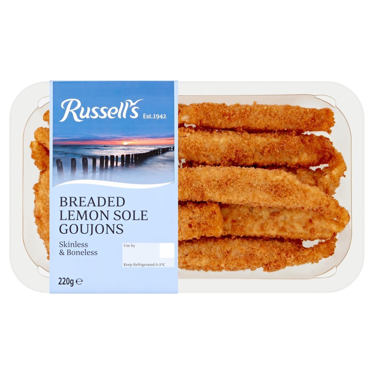 Russell's Breaded Lemon Sole Goujons