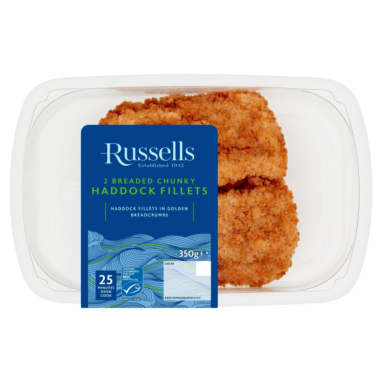 Russell's 2 MSC Breaded Chunky Haddock Fillets