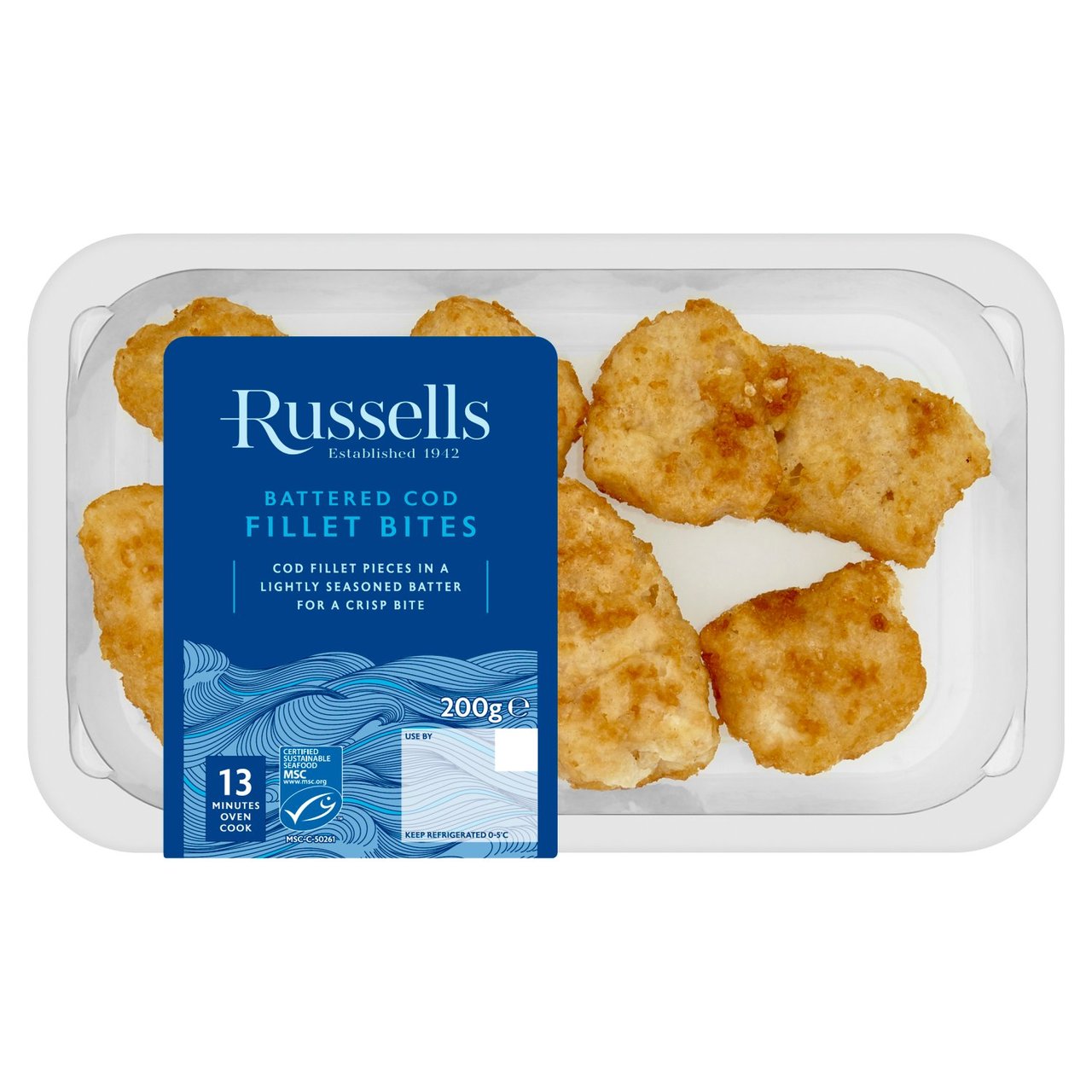 Russell's MSC Battered Cod Fillet Bites