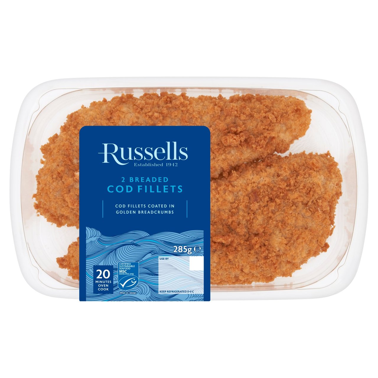 Russell's 2 MSC Breaded Cod Fillets