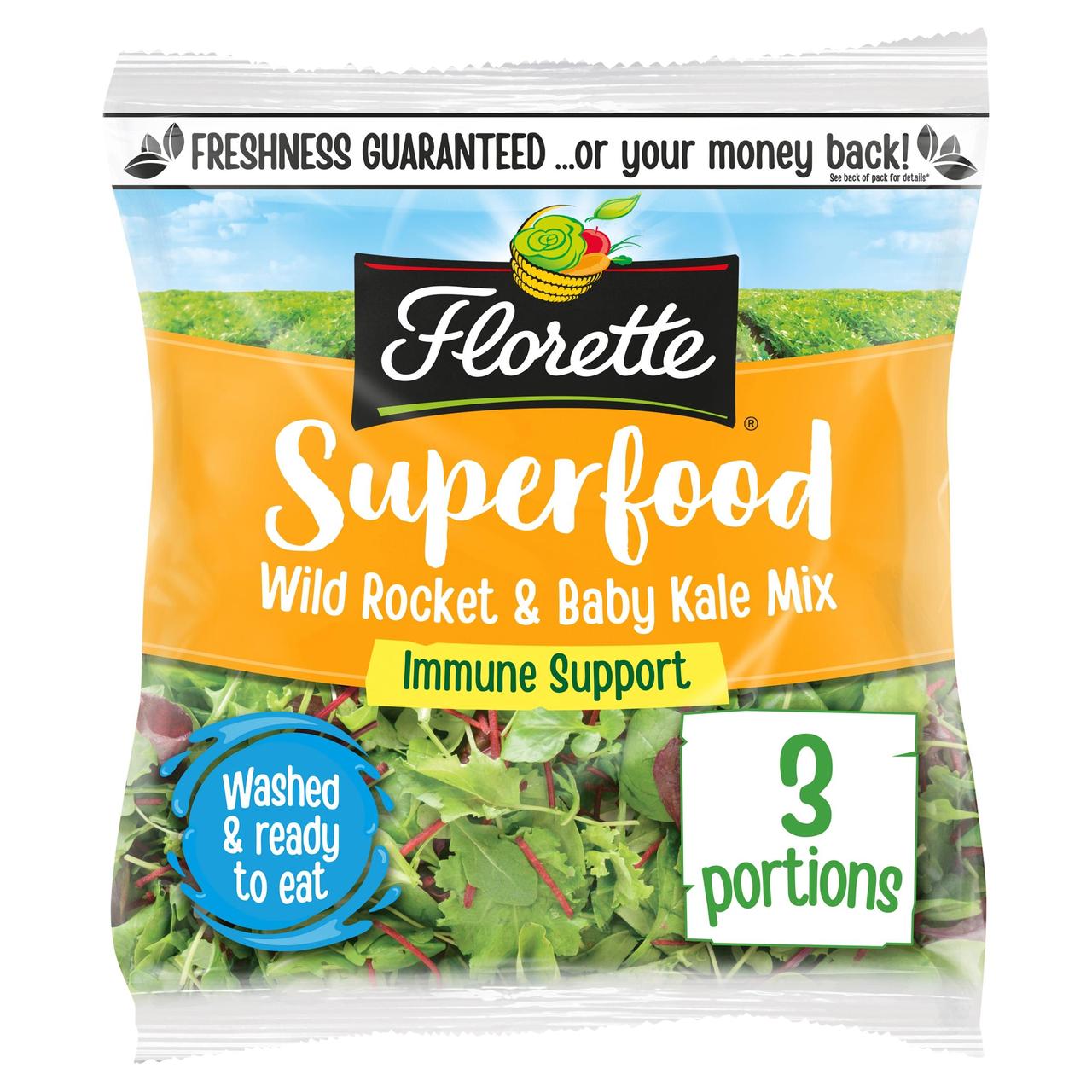 Florette Superfood Wild Rocket & Baby Kale Mix Salad