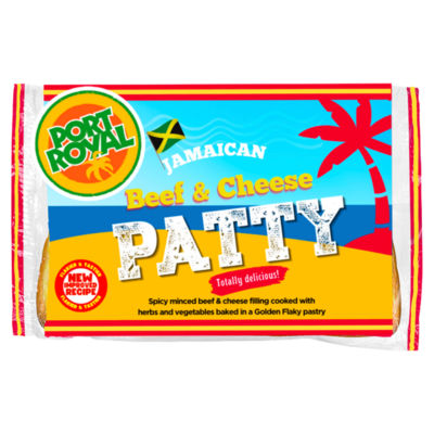 Port Royal Jamaican Beef & Cheese Patty 140g