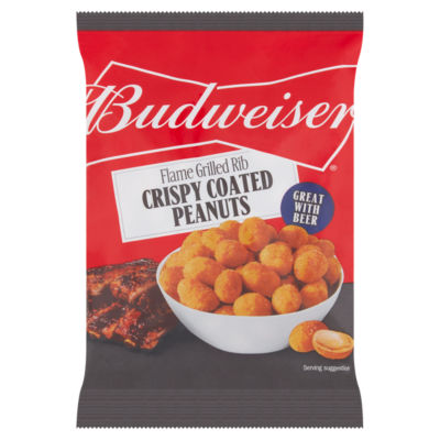 Budweiser Flame Grilled Rib Crispy Coated Peanuts