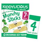 Kiddylicious Apple & Broccoli Munchy Sticks Baby Snacks Multi